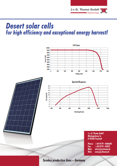 desert solar cells